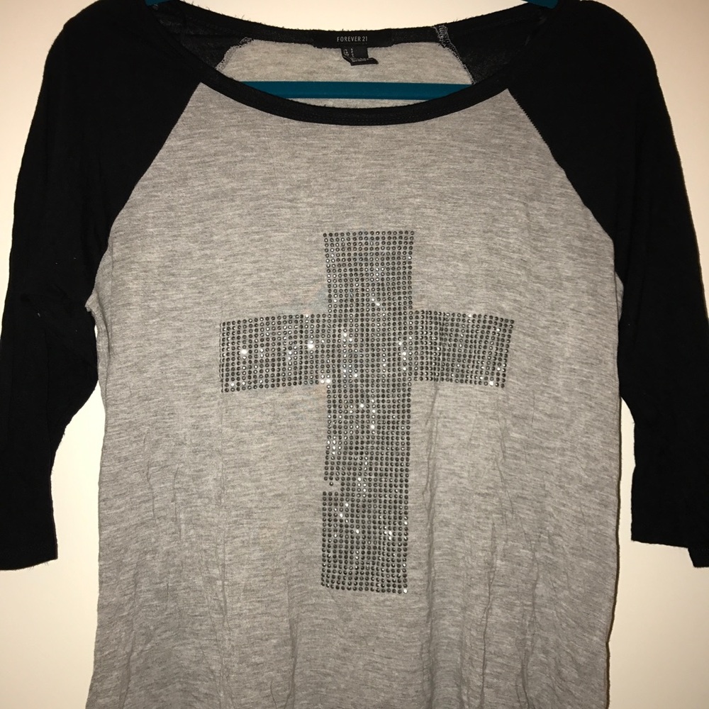 Cross baseball T